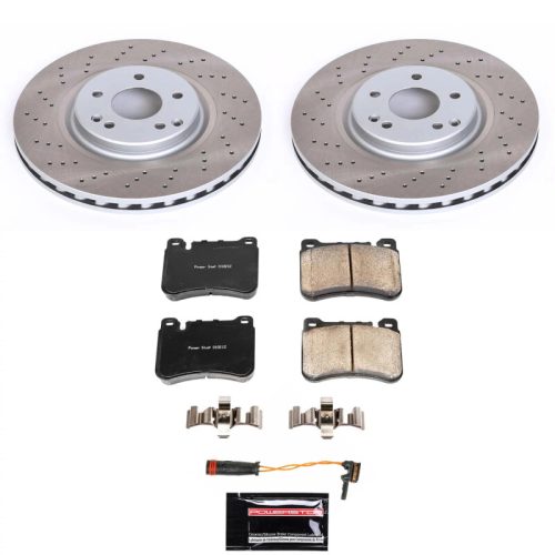 2006-2011 Mercedes-Benz CLK350 & SLK350 Front Semi-Coated Rotor Brake Assembly - Heavy-Duty Fleet Replacement