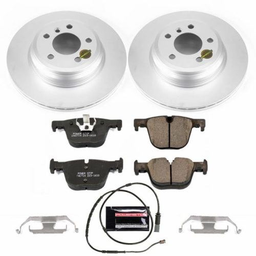 2016-2018 BMW 340i, 440i Rear Z23 Evolution Sport Coated Brake Rotor & Carbon-Fiber Ceramic Brake Pad Assembly - Premium Replacement