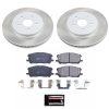 2004-2009 Lexus RX330, RX350 & 2006 Toyota Highlander Front Semi-Coated Rotor Brake Assembly - Premium Replacement