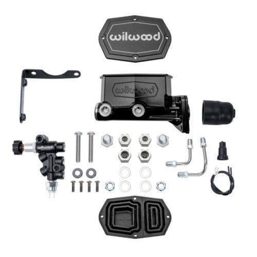 261-17798-BK Wilwood MOPAR Compact Tandem Brake Master Cylinder Kit with P-Valve for Automotive Drop-in