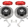 2008-'23 Dodge Challenger Brake Conversion Kit with Red Calipers for 15-Inch Wheels - Heavy-Duty Fleet Replacement