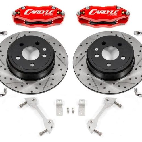 2008-'23 Dodge Challenger Brake Conversion Kit with Red Calipers for 15-Inch Wheels - Heavy-Duty Fleet Replacement