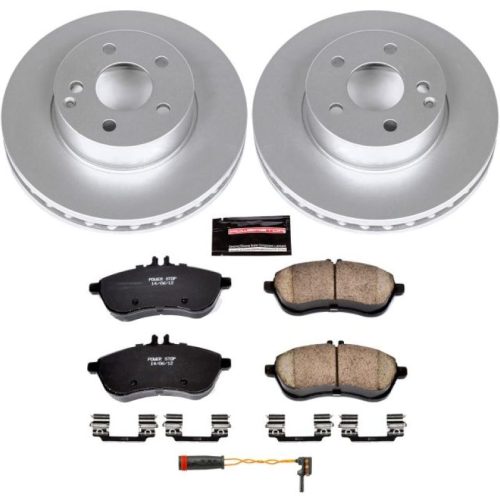 2011-2012 Mercedes-Benz C300 Front Brake Rotor and Pad Assembly - Heavy-Duty Performance with Coated Rotors and Ceramic Pads - Premium Replacement