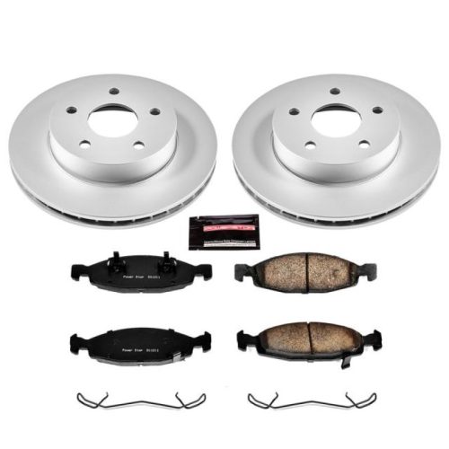 2000-2002 Jeep Grand Cherokee Front Brake Rotor and Ceramic Pad Assembly - Heavy-Duty Fleet Replacement