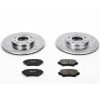 2007-2011 Mazda MX-5 Miata Front Z23 Evolution Sport Brake Upgrade Kit with Drilled & Slotted Rotors and Carbon-Fiber Ceramic Brake Pads - Premium Replacement