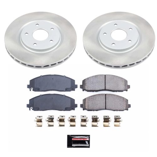 2012-2013 Dodge Journey, Chrysler Town & Country Front Heavy-Duty Semi-Coated Rotor Brake Assembly - Premium Replacement