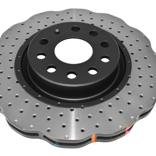 DBA 4000 Series Drilled Wavey Rotor for Audi A3, VW Jetta, CC, Eos 2010-11 - Premium Replacement - Image 2
