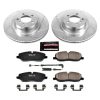 2006-2009 Land Rover Range Rover Front Z23 Evolution Sport Brake Upgrade Kit - Premium Heavy-Duty Drilled & Slotted Rotor and Carbon-Fiber Ceramic Brake Pads