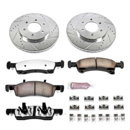 2005-2006 Ford Expedition Front Z36 Truck & Tow Brake Kit with Drilled & Slotted Rotors - Premium Heavy-Duty Brake Upgrade