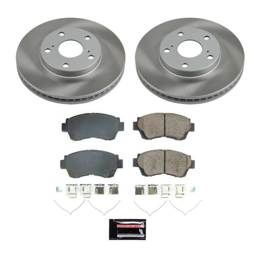 1992-1995 Lexus ES300 and 1992-1993 Toyota Camry Front Semi-Coated Rotor Brake Assembly - Premium Replacement
