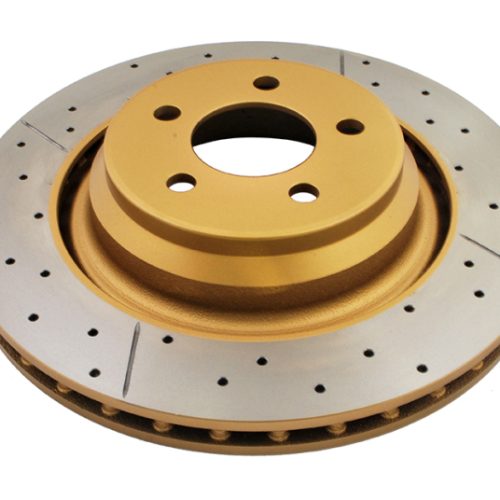 DBA Street Series Rotor for 2010 Chrysler 300, Dodge Challenger, and Dodge Charger - Rear Drilled & Slotted Performance Replacement - Image 2