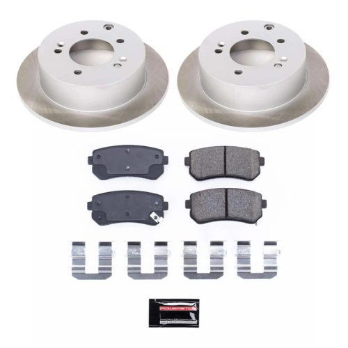2010-2012 Kia Forte and Forte Koup Rear Semi-Coated Rotor Brake Assembly - Heavy-Duty Fleet Replacement