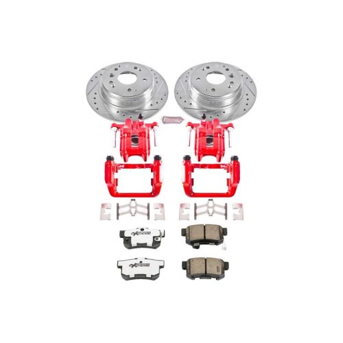 2004-2010 Acura TL, 2004-2010 Honda Element Rear Z26 Street Warrior Brake Performance Upgrade Kit - Premium Replacement