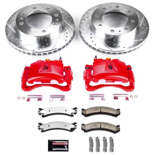 2010 GMC Sierra 3500 HD Rear Z36 Truck & Tow Brake Upgrade Kit with Drilled & Slotted Rotors - Premium Replacement