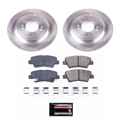 2017-2019 Kia Sportage & 2017-2019 Hyundai Tucson Rear Semi-Coated Rotor Brake Assembly - Premium Replacement
