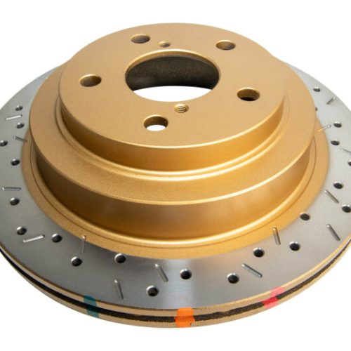 DBA 4000 Series XS Rotor for Subaru WRX '98-00 Front Drilled and Slotted Performance Replacement - Image 7