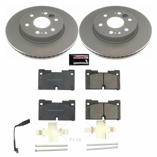 2019 Chevrolet Silverado 1500 Front Brake Rotor and Pad Assembly - Heavy-Duty Geomet Coated Rotor and Ceramic Brake Pads - Premium Replacement