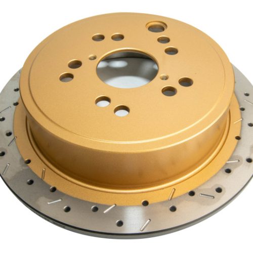 DBA 4000 Series Rear Drilled and Slotted Rotor for Subaru Legacy, Impreza, Forester 2008-2009 - Premium Heavy-Duty Replacement - Image 4