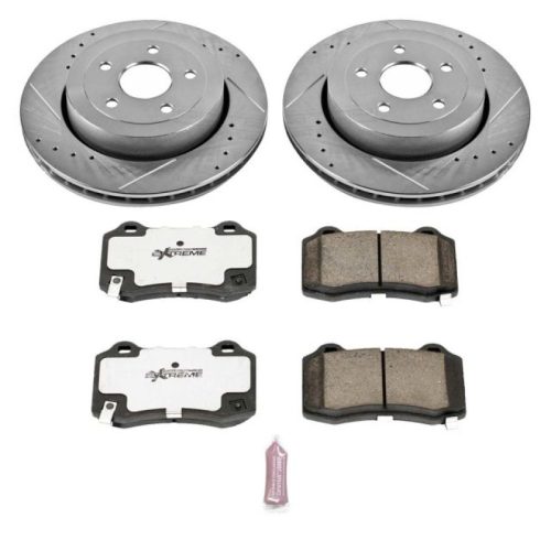 2006-2010 Jeep Grand Cherokee Rear Z26 Street Warrior Brake Rotor and Carbon-Fiber Ceramic Pad Upgrade - Heavy-Duty Performance Replacement