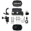Compact Tandem Master Cylinder with 1.12-inch Bore and RH Bracket - Black