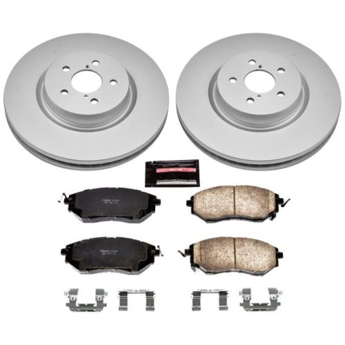 2005-2009 Subaru Legacy Front Brake Rotor and Ceramic Brake Pad Assembly - Premium Replacement
