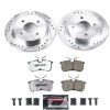 2002-2016 Ford Focus, 2014-2016 Ford Fiesta Rear Z26 Street Warrior Brake Upgrade Kit - Premium Heavy Duty Drilled & Slotted Performance Brake System