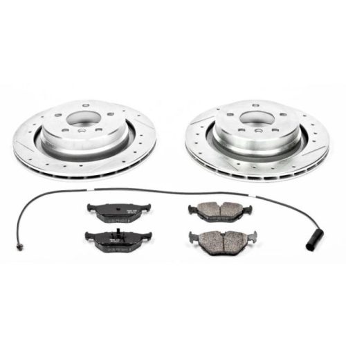 2000-2002 BMW Z3 Rear PowerStop Z23 Evolution Sport Brake Rotor and Carbon-Fiber Ceramic Pad Upgrade - Premium Replacement