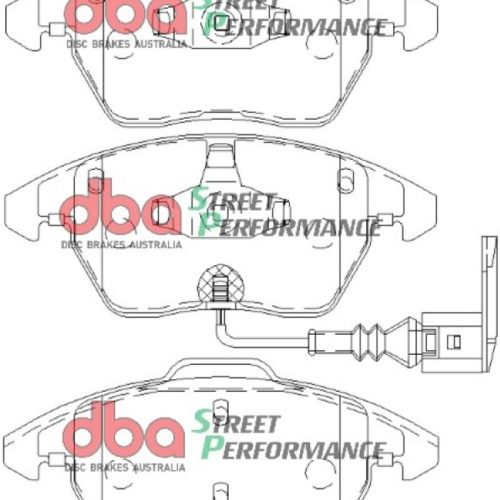 DBA Street Series Brake Pads for Front Fitment 2010-11 Volkswagen Jetta and Golf – Premium Replacement