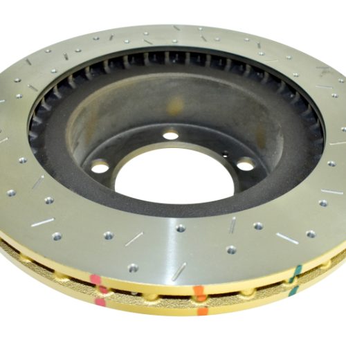 DBA 4000 Series XS Front Drilled and Slotted Rotor for Toyota Tundra and Sequoia 2008-11 - Premium Replacement