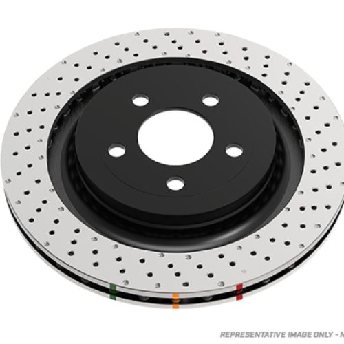 DBA 4000 Series Drilled Rotor for Kia Stinger 2020-21 Rear - Premium Replacement - Image 2