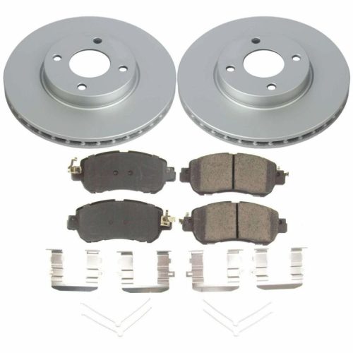 2018-2021 Nissan Kicks Front Brake Rotor and Ceramic Pad Assembly - Heavy-Duty Fleet Replacement by PowerStop Part CRK8326