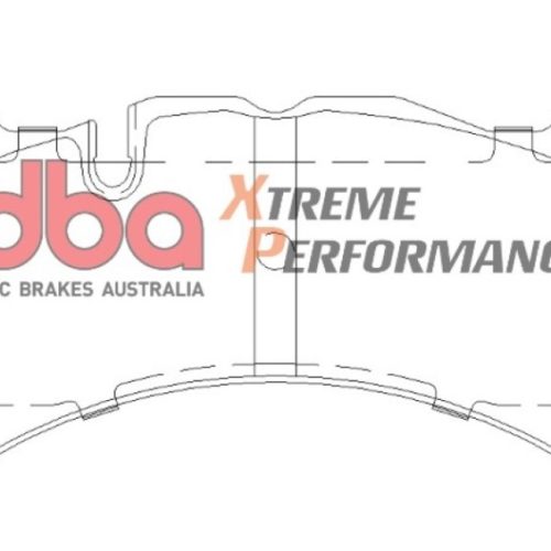 DBA XP Series Heavy Duty Brake Pads for 2010-14 Lexus IS F, 2013-14 Maserati Quattroporte, 2013-14 Ford Mustang - Premium Replacement