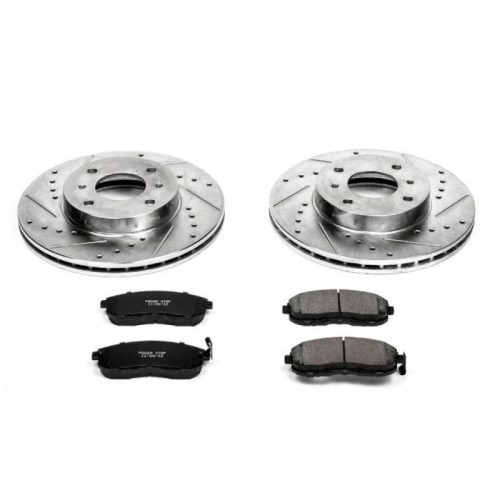 2000-2002 Infiniti G20 & 1993 Nissan Altima Front Z23 Evolution Sport Brake Assembly - Premium Heavy-Duty Replacement