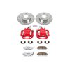 2001 Nissan Maxima Rear Z26 Street Warrior Brake Upgrade Kit with Drilled and Slotted Rotors - Premium Replacement