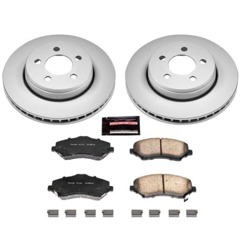 2007-2012 Dodge Nitro & 2010-2011 Jeep Liberty Z17 Evolution Geomet Coated Brake Rotor Kit - Premium Replacement