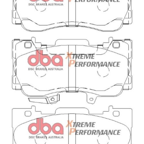 DBA XP Performance Front Brake Pads for 2015-16 Ford Mustang GT - Heavy-Duty Friction and High Initial Bite Replacement