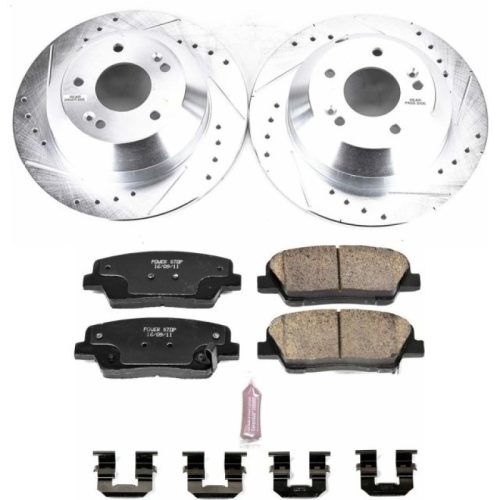 2015-2017 Kia Sorento Rear Z23 Evolution Sport Brake Rotor and Pad Assembly - Premium Replacement