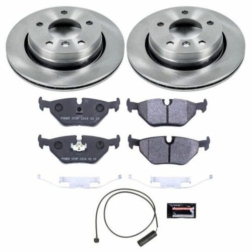 1996-1999 BMW 3 Series Rear Track Day SPEC Brake Kit with Premium Coated Solid Face Rotors and High-Performance Brake Pads - Heavy-Duty Race-Ready Replacement