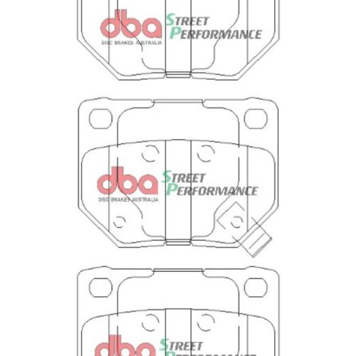 DBA Street Performance Brake Pads for Nissan 300ZX 1992-96 and Subaru WRX 2006-07 - Premium Replacement