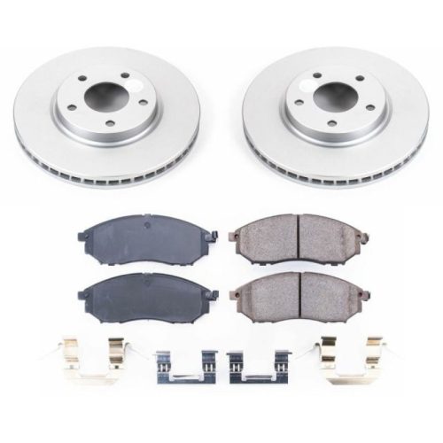 2003-2006 Infiniti M45 & Q45 Front Brake Rotor and Ceramic Pad Assembly - Premium Replacement