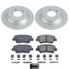 2022-2023 Hyundai Kona Rear Z17 Geomet Coated Brake Rotor & Ceramic Brake Pad Assembly - Premium Replacement