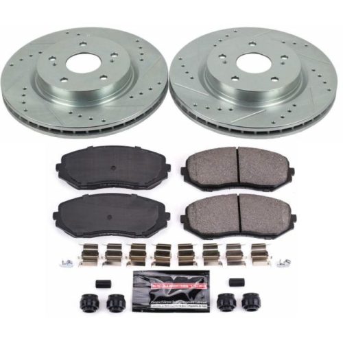 2006-2008 Suzuki Grand Vitara Front Brake Rotor and Carbon-Fiber Ceramic Pad Assembly - Premium Heavy-Duty Replacement