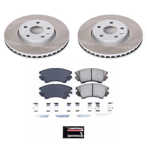 2010-2013 Chevrolet Camaro & 2010-2012 Saab 9-5 Front Semi-Coated Rotor Brake Assembly - Premium Replacement