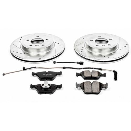 2006-2008 BMW Z4 Front Brake Rotor and Pad Assembly - Heavy Duty Drilled & Slotted Performance Upgrade by PowerStop Part K928