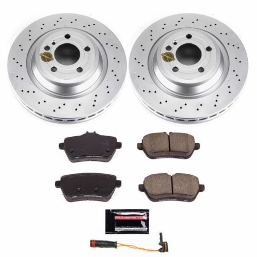 2013-2018 Mercedes-Benz SL Series Heavy-Duty Brake Rotor and Carbon-Fiber Ceramic Brake Pad Assembly - Premium Replacement