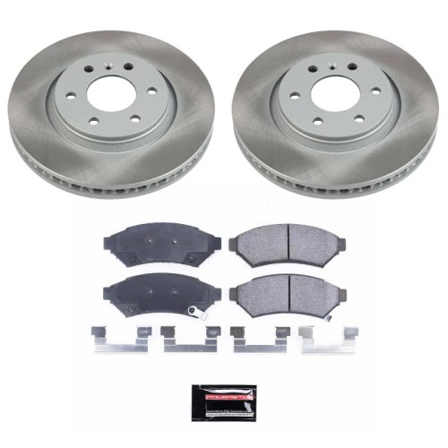 2006-2007 Buick Terraza & Chevrolet Uplander Front Heavy-Duty Semi-Coated Rotor and Ceramic Brake Pad Assembly - Premium Replacement