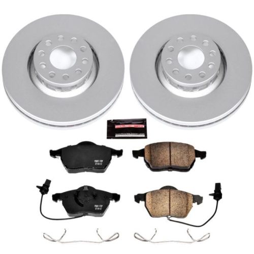 2002-2004 Audi A4 Quattro Front PowerStop Z23 Evolution Sport Coated Brake Kit - Heavy-Duty Replacement for Enhanced Towing and Performance