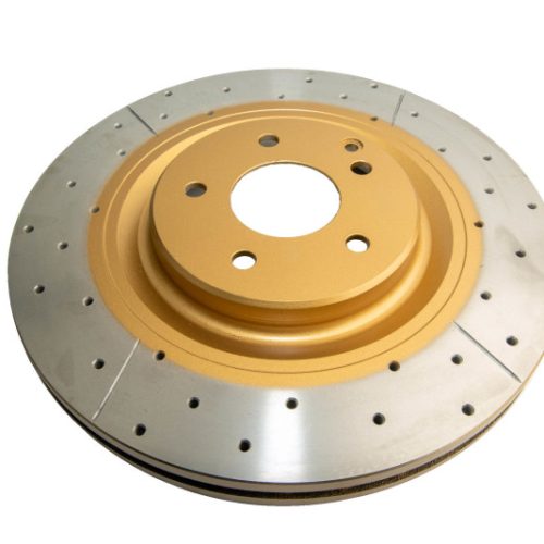 DBA Street Series Cross Drilled and Slotted Brake Rotor for Mercedes-Benz C350 2006-06 Front Replacement