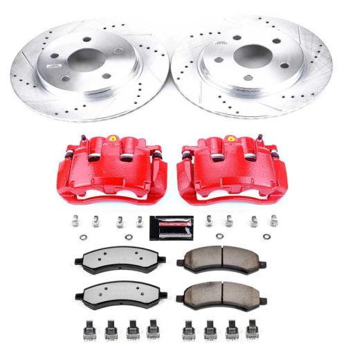 2007-2009 Dodge Durango and Chrysler Aspen Front Heavy-Duty Brake Rotor and Ceramic Pad Upgrade - Premium Replacement