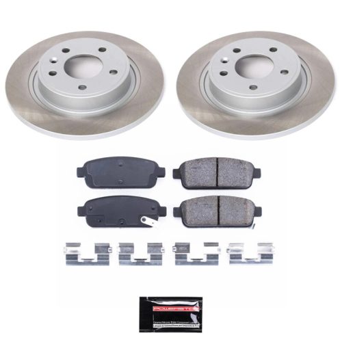 2012-2018 Buick Verano & Cascada Heavy-Duty Semi-Coated Rotor and Ceramic Brake Pad Assembly - Premium Replacement